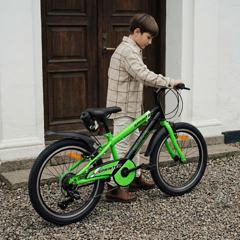 CHANTY Sprinter 20" Grøn Drengecykel | 7 Gear |